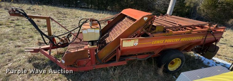 image for item DO0235 Lewis Brothers Mfg poultry house cleanout machine