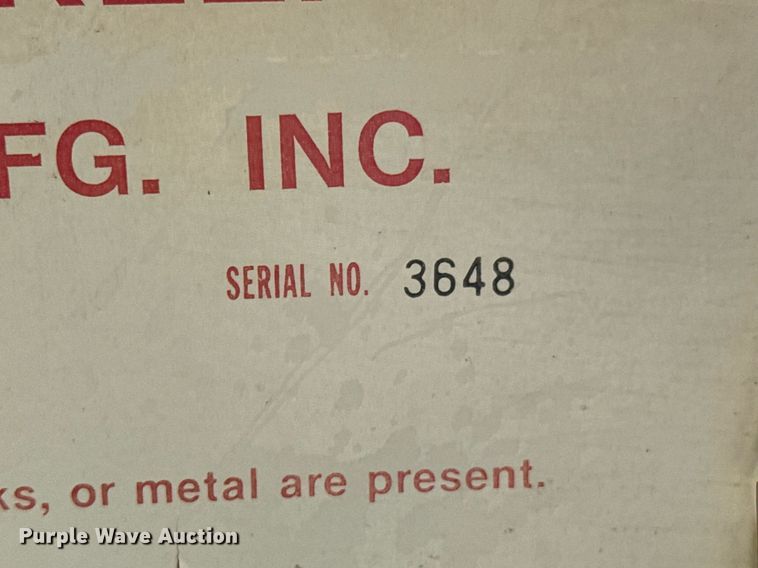 image for item DO0235 Lewis Brothers Mfg poultry house cleanout machine