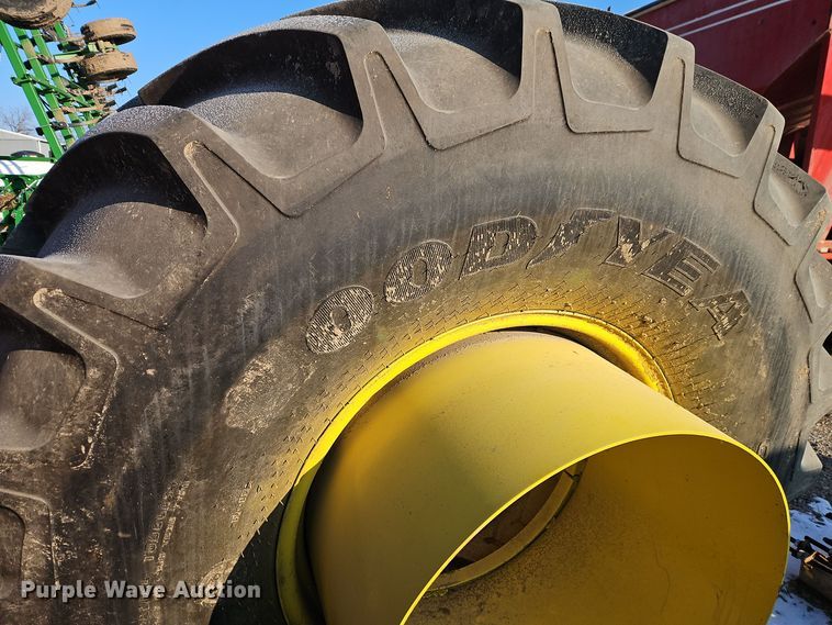 image for item DT7590 (4) Goodyear Optitrac DT830 900/60R32 dual tires and wheels