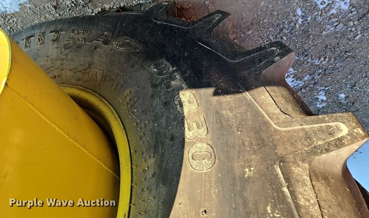 image for item DT7590 (4) Goodyear Optitrac DT830 900/60R32 dual tires and wheels