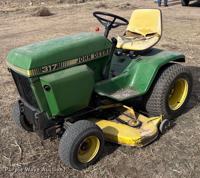image for item DV2857 John Deere 317 lawn mower