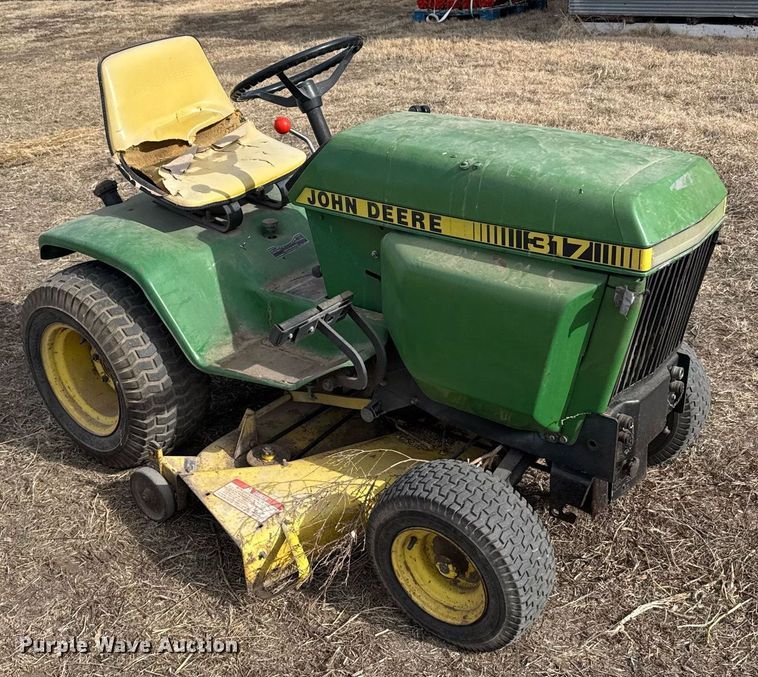 image for item DV2857 John Deere 317 lawn mower