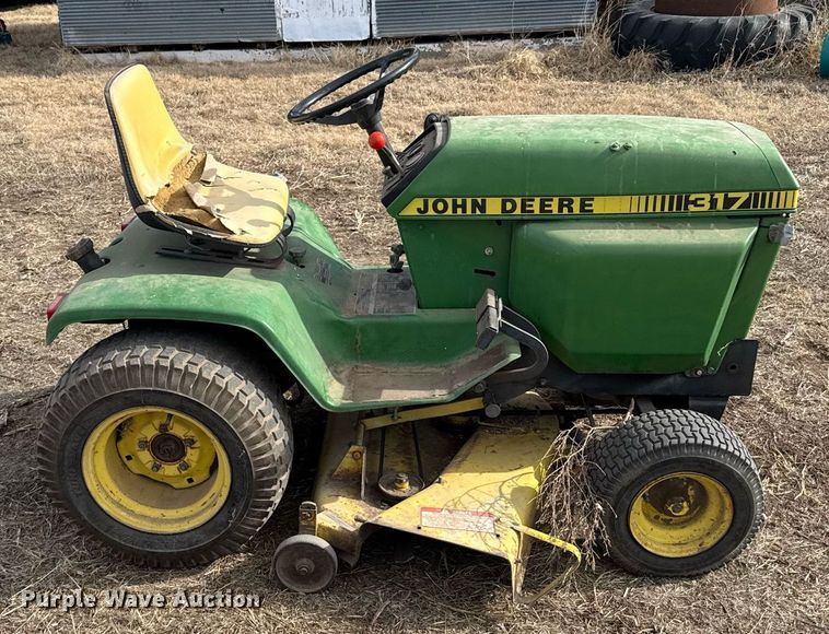 image for item DV2857 John Deere 317 lawn mower