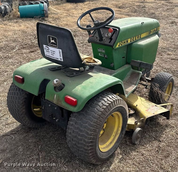 image for item DV2857 John Deere 317 lawn mower