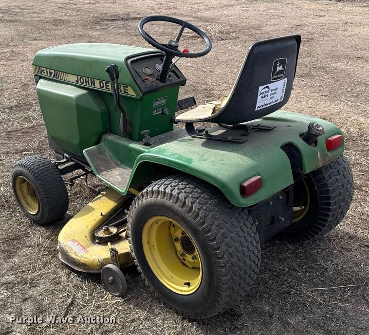 image for item DV2857 John Deere 317 lawn mower