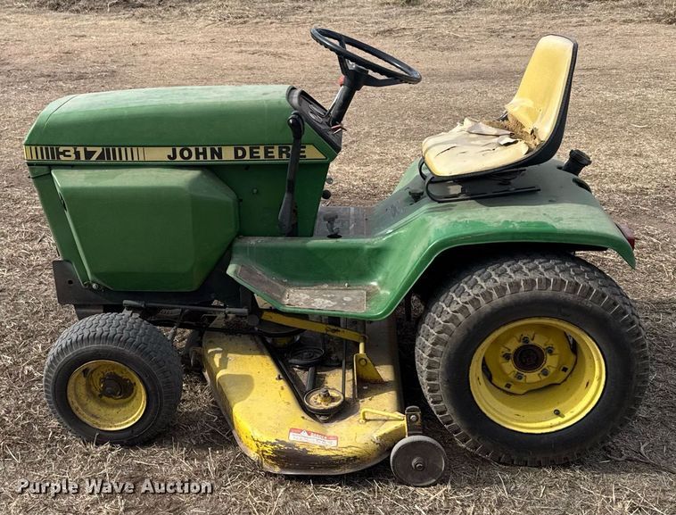 image for item DV2857 John Deere 317 lawn mower