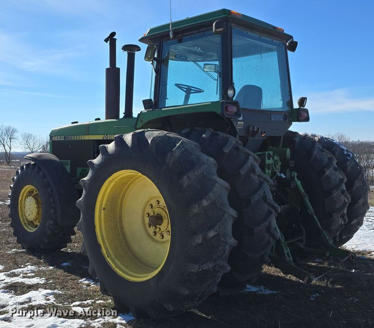 image for item DW3062 1983 John Deere 4850 MFWD tractor