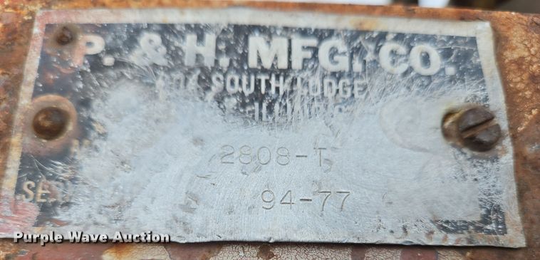 image for item EC3963 P&H MFG 2808-T nurse tank trailer