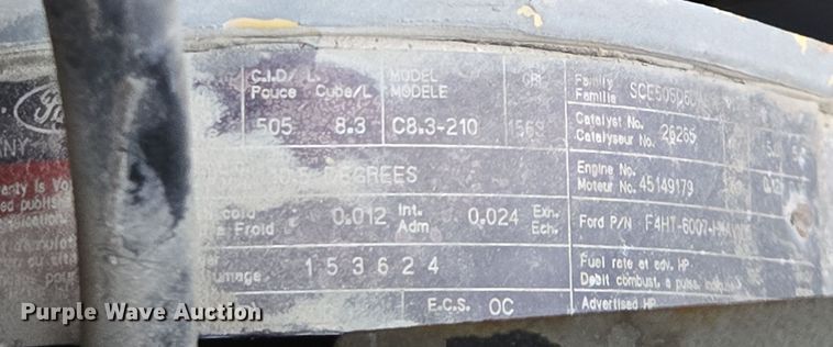 image for item EE7946 1995 Ford L8000 fertilizer delivery truck