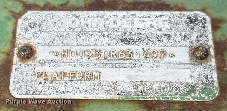 image for item EJ3447 John Deere 230 rigid head