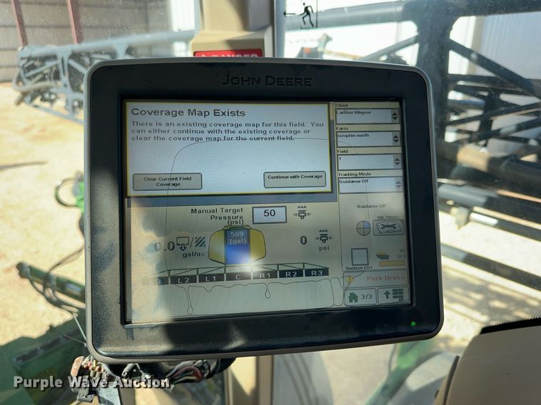 image for item EJ3450 2012 John Deere 4830 sprayer