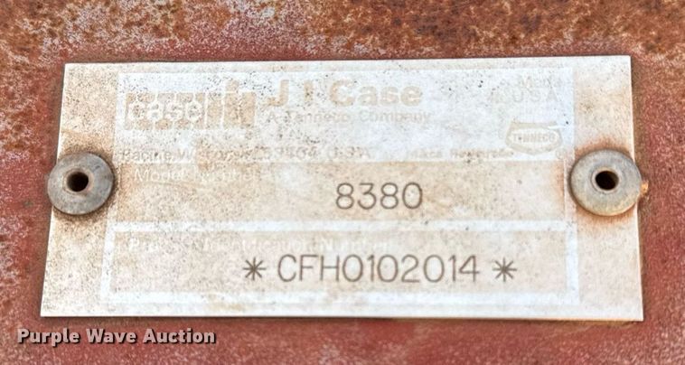 image for item EJ3454 Case IH 8380T swather / windrower