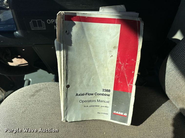 image for item ER4825 2002 Case IH Axial-Flow 2388 RWA combine