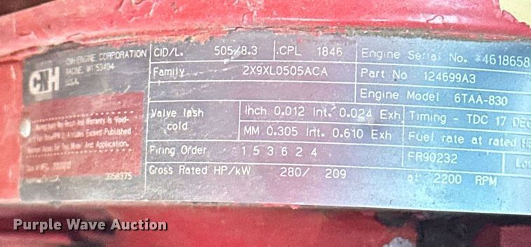 image for item ER4825 2002 Case IH Axial-Flow 2388 RWA combine