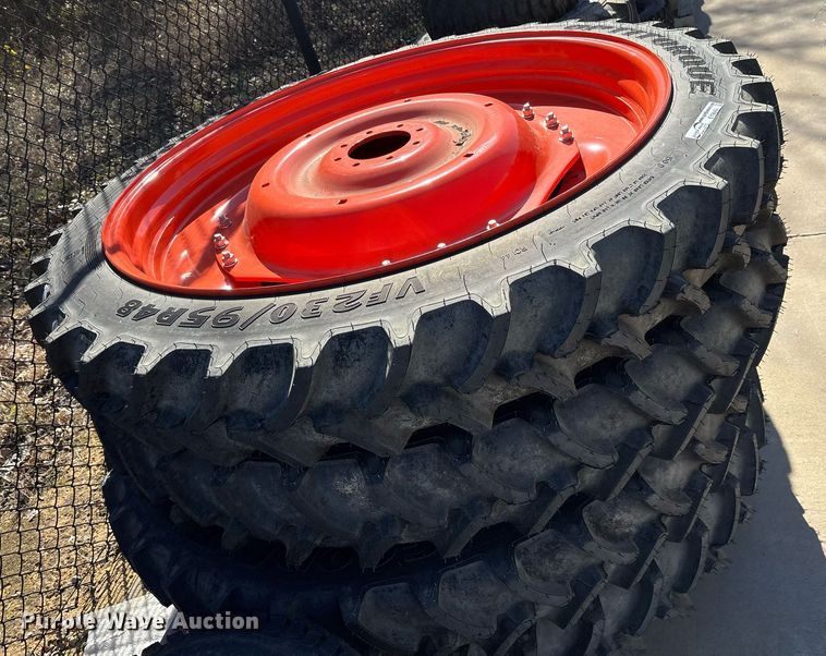 image for item EY9842 (4) Goodyear Optitorque VF230/95R48 row crop tires and wheels