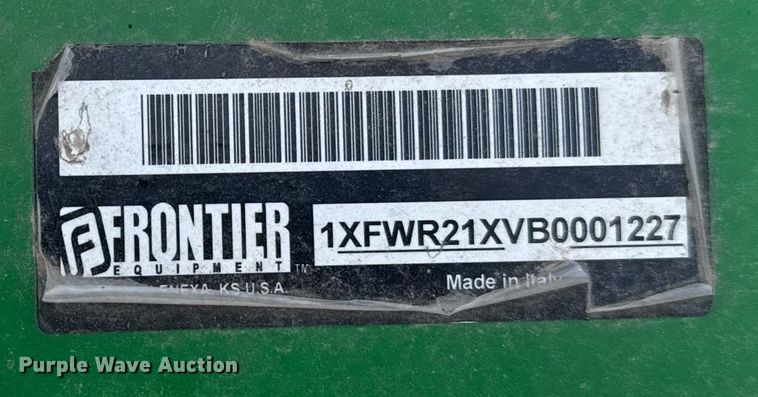 image for item NN9539 Frontier Equipment WRZ 114 hay rake