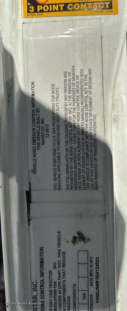 image for item DH9778 2014 International ProStar Plus 122 semi truck