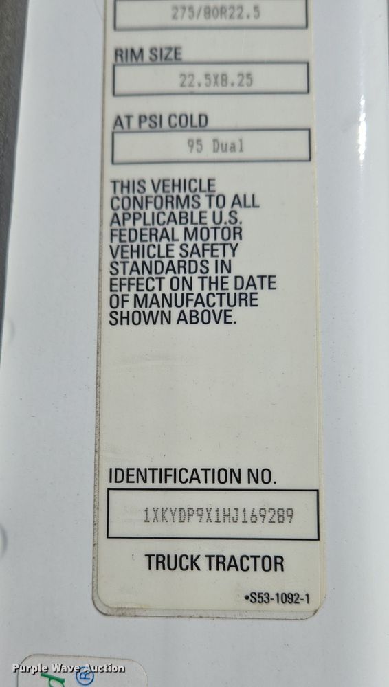 image for item DH9782 2017 Kenworth T680 semi truck