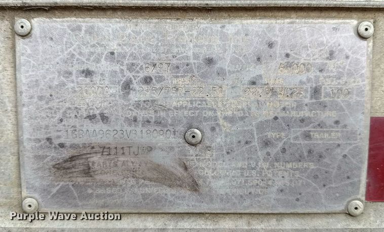 image for item DM5520 1997 Great Dane Trailers 7111TJWP dry van trailer