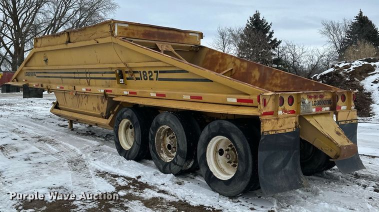 image for item DN0957 1983 Load King 1827 bottom dump trailer