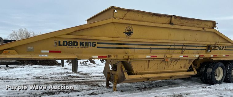 image for item DN0957 1983 Load King 1827 bottom dump trailer