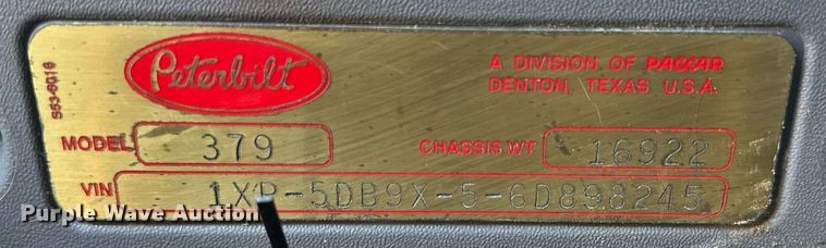 image for item DP6111 2006 Peterbilt 379 semi truck