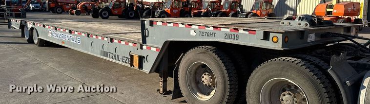 image for item DW2483 2013 Trail-eze TE70HT drop deck hydraulic tail equipment trailer