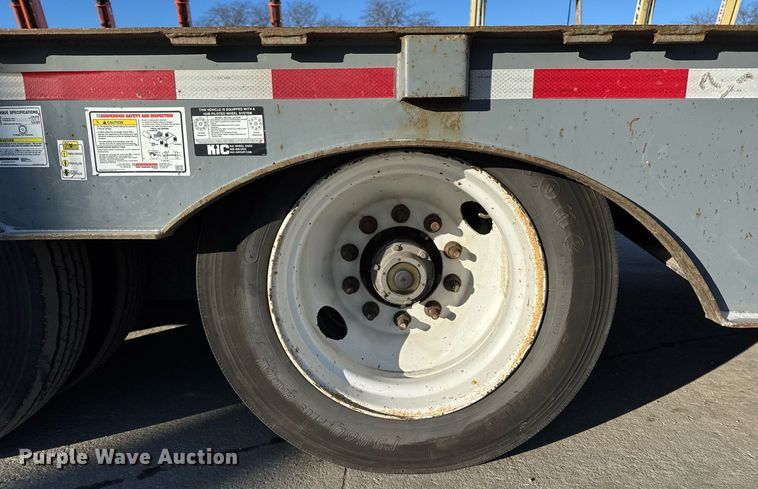 image for item DW2483 2013 Trail-eze TE70HT drop deck hydraulic tail equipment trailer