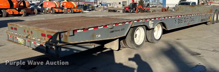 image for item DW2484 2013 Trail-eze TE70HT drop deck hydraulic tail equipment trailer