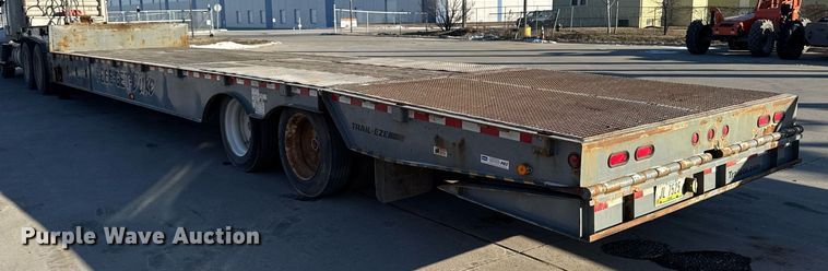 image for item DW2484 2013 Trail-eze TE70HT drop deck hydraulic tail equipment trailer
