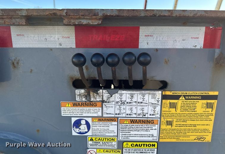 image for item DW2484 2013 Trail-eze TE70HT drop deck hydraulic tail equipment trailer