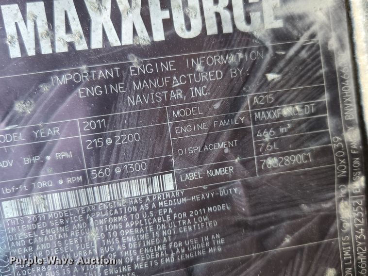 image for item EC3951 2012 International 4300 truck cab and chassis