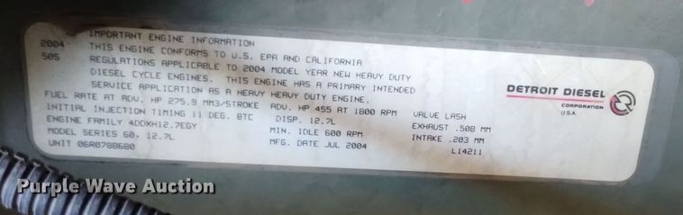 image for item EH0130 2005 Freightliner Columbia semi truck