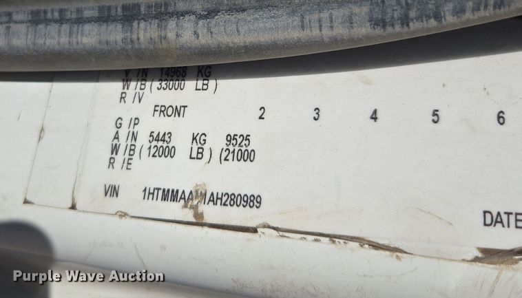 image for item EI4106 2010 International Durastar 4300 truck cab and chassis