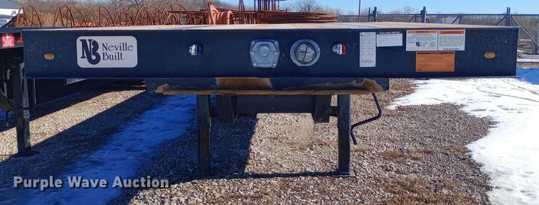 image for item EO0509 2020 Neville Built drop deck equipment trailer