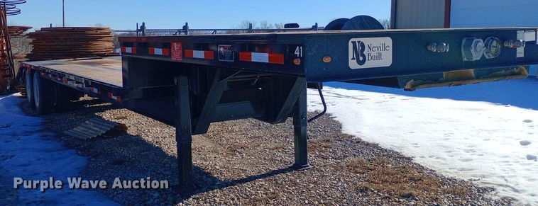 image for item EO0509 2020 Neville Built drop deck equipment trailer