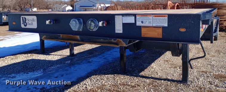 image for item EO0509 2020 Neville Built drop deck equipment trailer