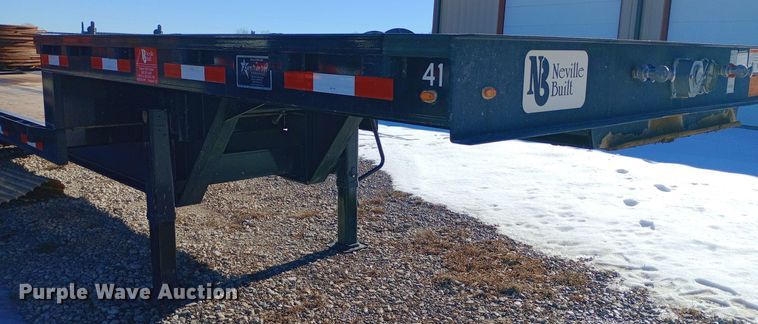 image for item EO0509 2020 Neville Built drop deck equipment trailer