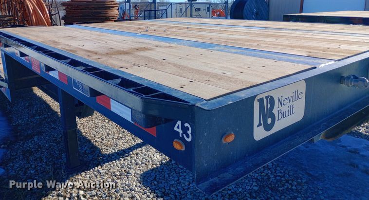 image for item EO0510 2020 Neville Built drop deck equipment trailer