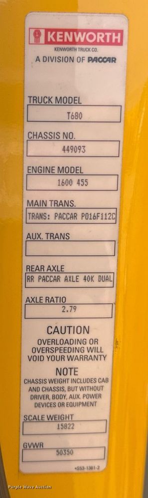 image for item ER4858 2021 Kenworth T680 semi truck