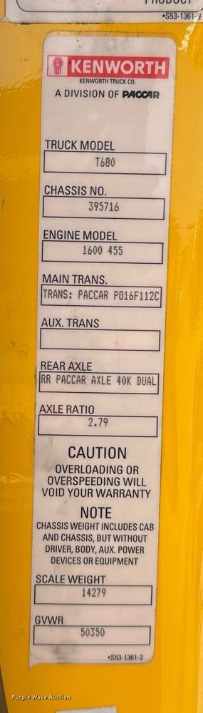 image for item ER4864 2021 Kenworth T680 semi truck