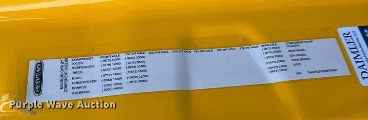 image for item ER4866 2022 Freightliner Cascadia 126 semi truck