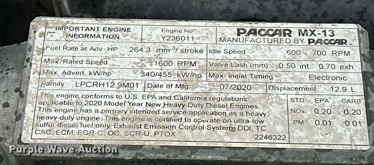 image for item ER4871 2021 Kenworth T680 semi truck