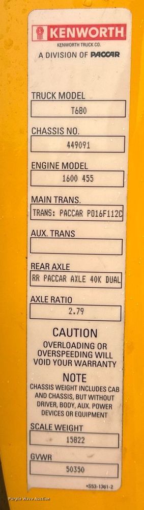 image for item ER4871 2021 Kenworth T680 semi truck