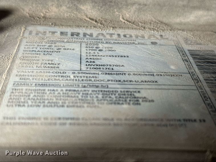 image for item ER4875 2021 International LT625 semi truck