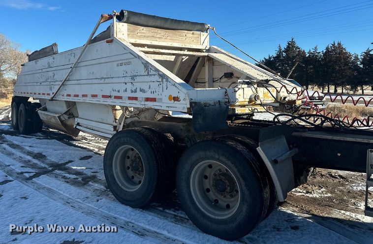 image for item ER5115 1971 Cook Bros bottom dump trailer