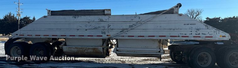 image for item ER5115 1971 Cook Bros bottom dump trailer
