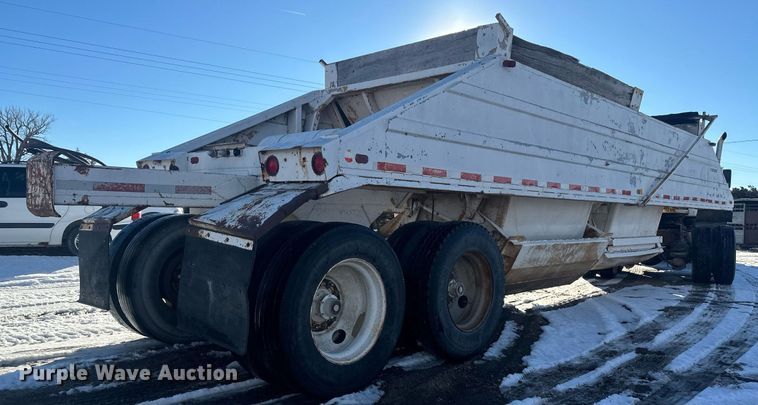 image for item ER5115 1971 Cook Bros bottom dump trailer
