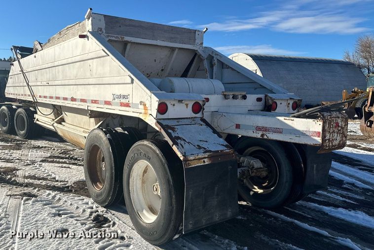 image for item ER5115 1971 Cook Bros bottom dump trailer
