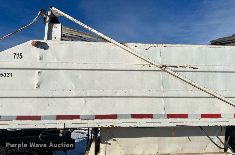 image for item ER5115 1971 Cook Bros bottom dump trailer